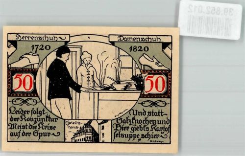 Weißenfels 1921 50 Pfg Schusterstadt