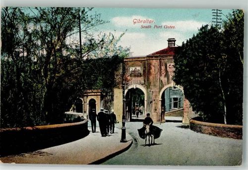 Gibraltar South Port Gates Esel
