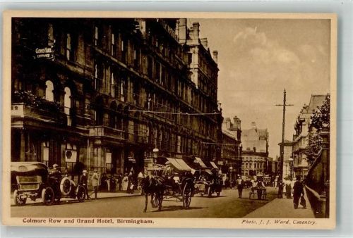 Birmingham Foto Ward, J.J. Comore Row Grand Hotel Auto