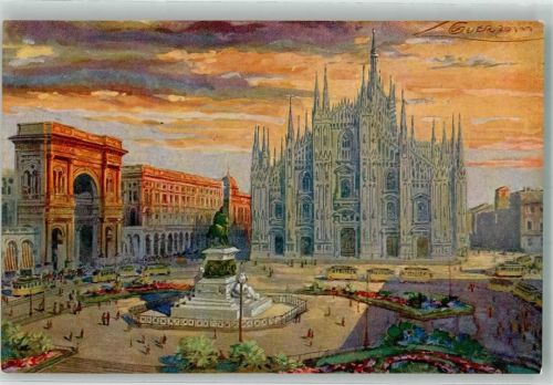 Milano sign. Guerroni Piazza de Duomo