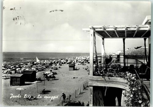 Jesolo 1958 Schwimmbad Strand