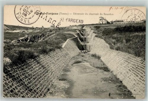 Saint-Fargeau 1909 Déversoir du réservoir du Bourdon