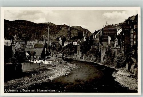 Idar-Oberstein Mit Homersfelsen Foto Original aus Archiv eines Ansichtskartenverlags