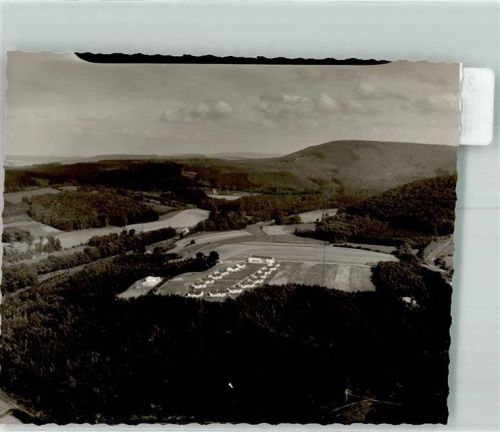 Blomberg Foto Original aus Archiv eines Ansichtskartenverlags Vogelschau Striche auf der Bildseite Ort handschriftlich
