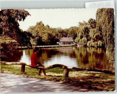 Herne Foto Original aus Archiv eines Ansichtskartenverlags Gysenberg-Anlagen Ort handschriftlich