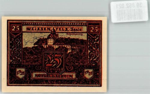 Weißenfels 1921 25 Pfennig Handwerk hat goldenen Boden