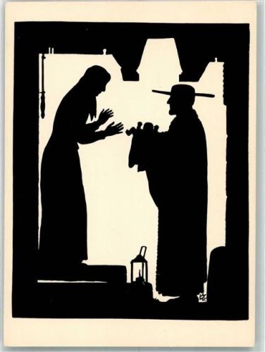 sign. Walter, Matthias Bild Nr. 47 Der heilige Vinzenz von Paul bringt der heiligen Louise von Marillac ein Findelkind