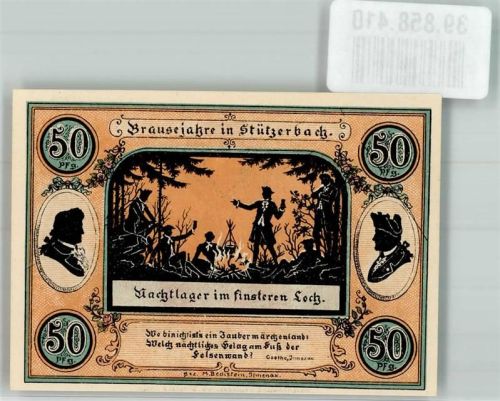 Stützerbach 1921 50 Pfg. Brausejahre