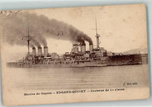 Kriegsschiff Edgard Quinet Kreuzer der 1. Klasse