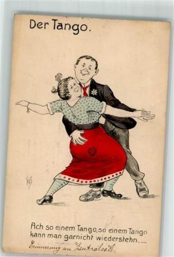 1914 Tango Frau Paar Spruch WB SS Nr.688