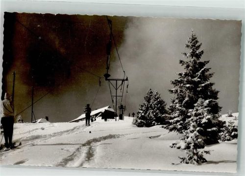 Belchen Winter Seilbahn Hotel Belchenhaus Foto AK