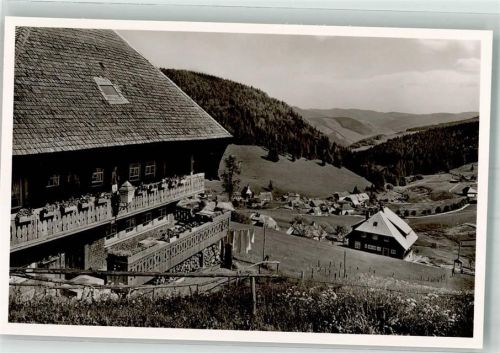 Muggenbrunn Schwarzwaldhaus über dem Ort im Tal