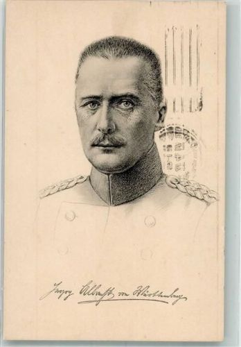 Herzog Albrecht Faksimile Stengel u. Co. No. 49132 Adel Württemberg 1917 Künstlerkarte