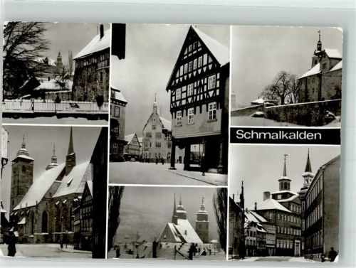 98574 O6080 Schmalkalden - Winter Weidebrunner Tor Wilhelmsburg