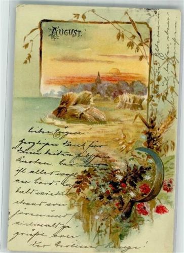 1903 August Heuernte Sichel