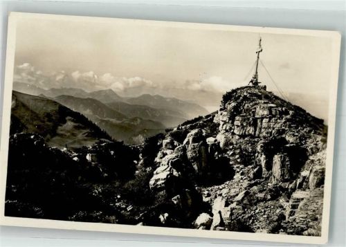 Rottach-Egern Wallberggipfel Gipfelkreuz
