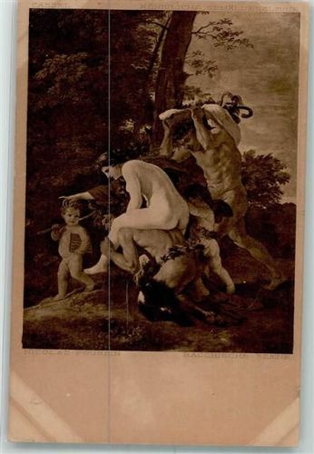 1916 Mythologie Bacchische Szene Akt