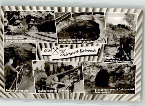 Bodenmais Erzförderung im Silberberg Barbarastollen Lore auf dem Bremsberg