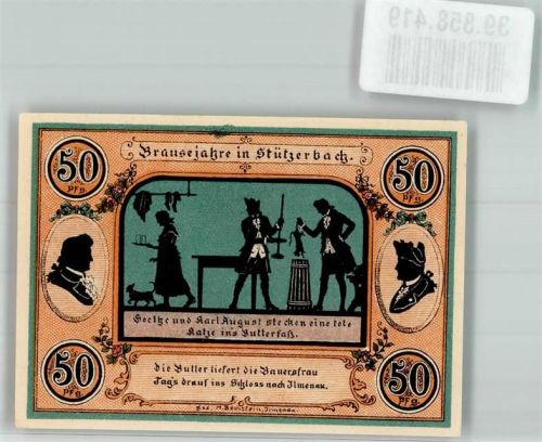 Stützerbach 1921 50 Pfennig Brausejahre