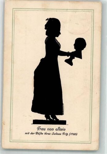 Frau von Stein Büste Sohn Fritz Verlag Ackermann Nr.1340 Serie 104