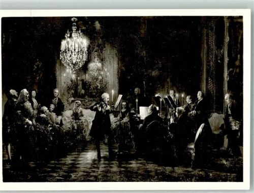 Hausmusik Flötenkonzert König Friedrichs II in Sanssouci Adel Preußen