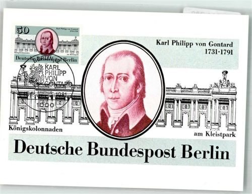 Karl Philipp von Gontart 1731-1791 Erstausgabe 15.1.1981
