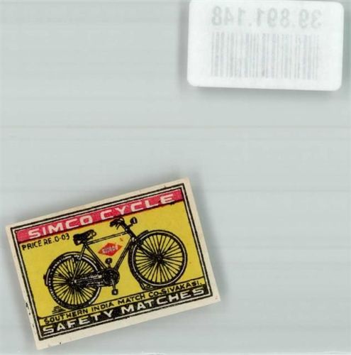 Simco Cycle Safety Matches Southern India Sivakasi