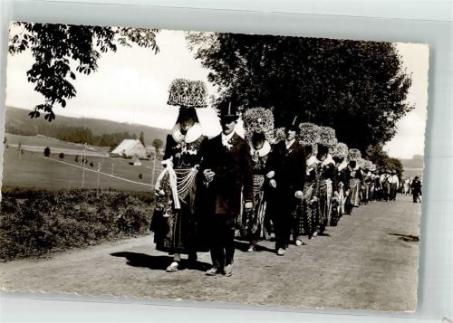 St. Georgen 1966 Tracht Hochtzeitszug