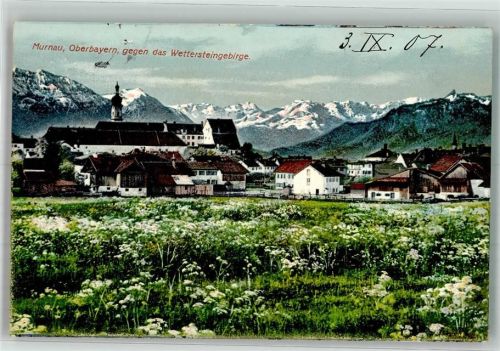 Murnau 1907 Gegen das Wettersteingebirge