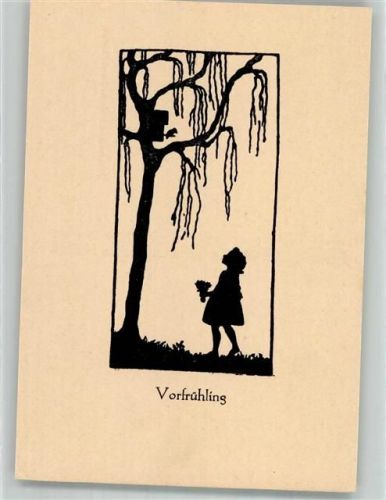 Kind Vogel Vorfrühling
