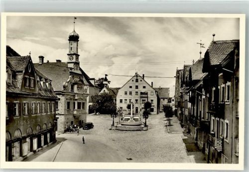 Friedberg Marienplatz Rathaus Oldtimer