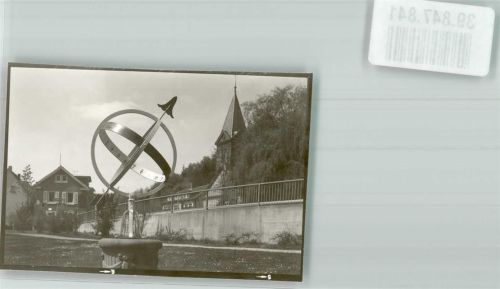 Birkenau Sonnenuhr Ort handschriftlich Foto Original aus Archiv eines Ansichtskartenverlags