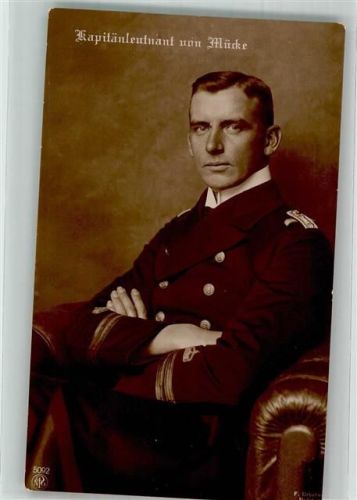 Kapitänleutnant Hellmuth von Mücke in Uniform NPG 5092