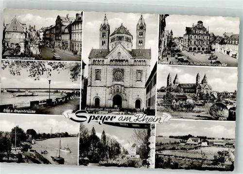 Speyer Schwimmbad Kirche Dom Maximilianstrasse Rheinbrücke