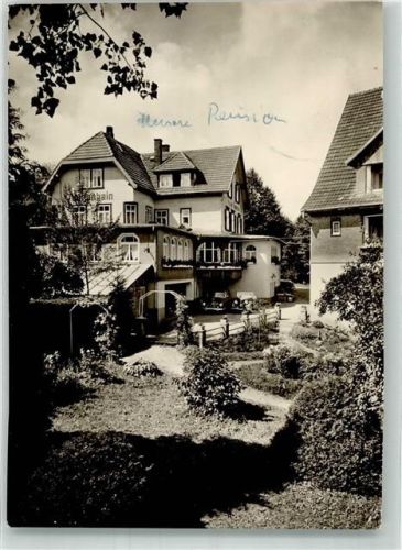 78136 W7745 Schonach im Schwarzwald 1956 Gebrauchsspuren Pension Tannenheim