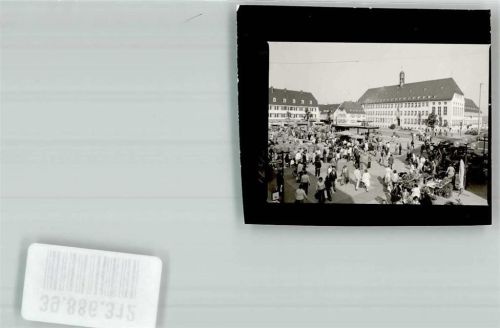 Rüsselsheim Marktszene Ort handschriftlich Foto Original aus Archiv eines Ansichtskartenverlags