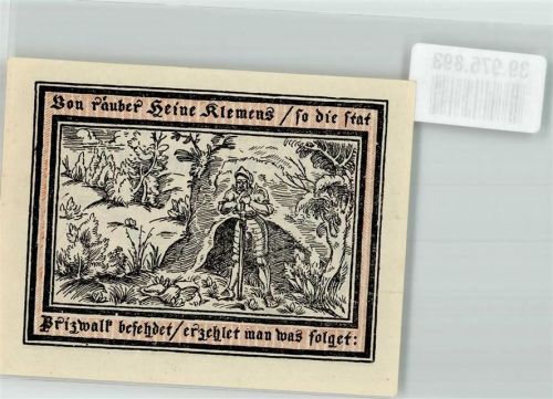 Pritzwalk 1922 Stadthauptkasse Platzanweisung über 50 Pfennig