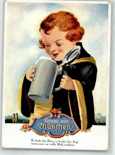 München Bierkrug Spruch Verlag Köhn Nr.208