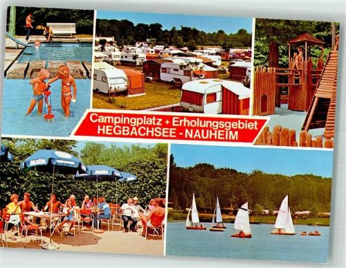 Nauheim Campingplatz Spielplatz und Schwimmbad am Hegbachsee