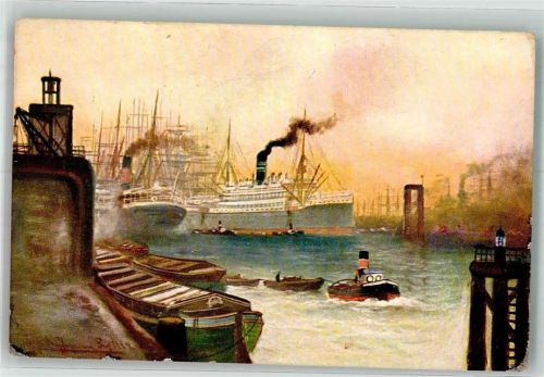 Dampfer, Schlepper Segelschiffe
