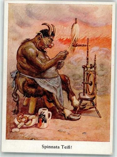 Humor Spinnata Teifi Spinnrad Bierkrug Verlag Emil Köhn 255