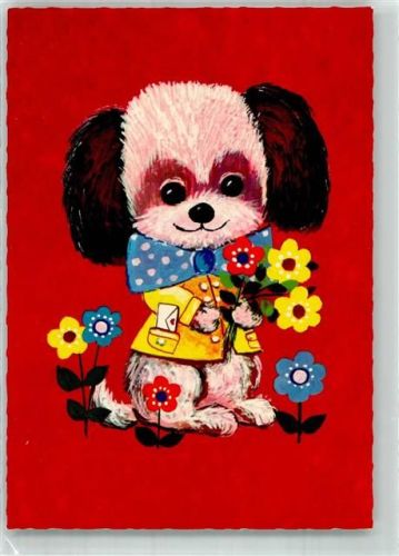 Hund Blumen