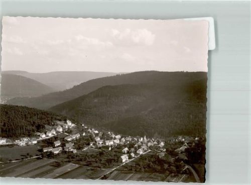 Bernbach Fliegeraufnahme des Ortes Foto Original aus Archiv eines Ansichtskartenverlags Ort handschriftlich