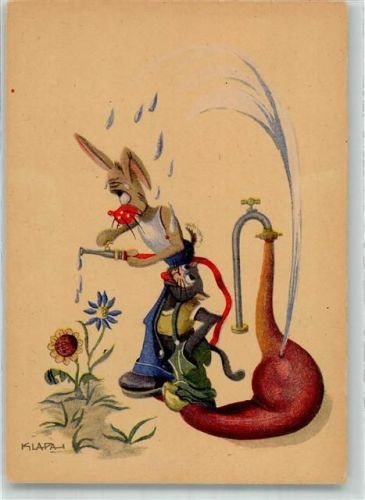 sign. Klapa Hase Maus Graphischer Verlag Dechant u. Rögner o38