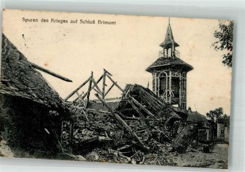 Brimont 1916 Schloss Feldpost WK I 2.Masch.Gew.Komp. Füsil.Rgt.