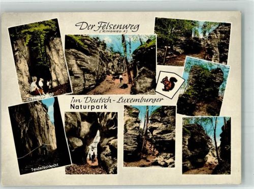 Echternach Felsenweg Naturpark Deutsch-Luxemburg