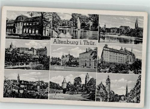 04600 O7400 Altenburg , Thür - Schloss Marktplatz Bahnhof Mauritanium