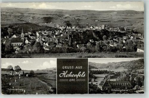 92366 W8431 Hohenfels , Oberpf 1960 Foto AK Kalvarienberg Hotel erholungsheim