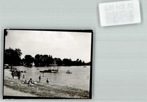Waging Badestrand am Waginger See Foto Original aus Archiv eines Ansichtskartenverlags Ort handschriftlich
