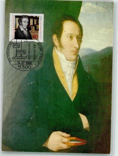 Leopold Gmelin 200. Geburtstag Erstausgabe 14.7.1988